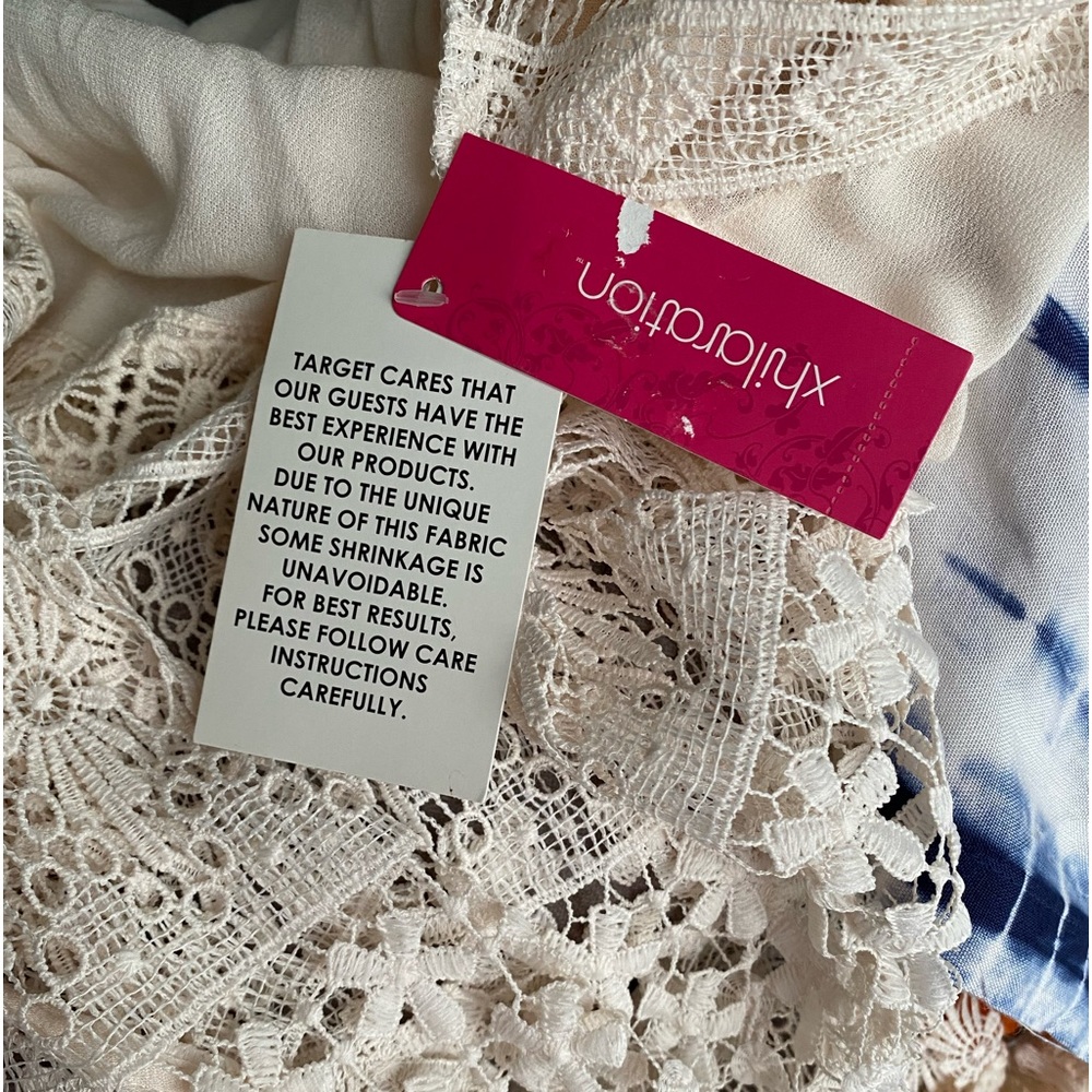 NWT Xhilaration BOHO top/ bathing suit cover up. - Picture 5 of 5